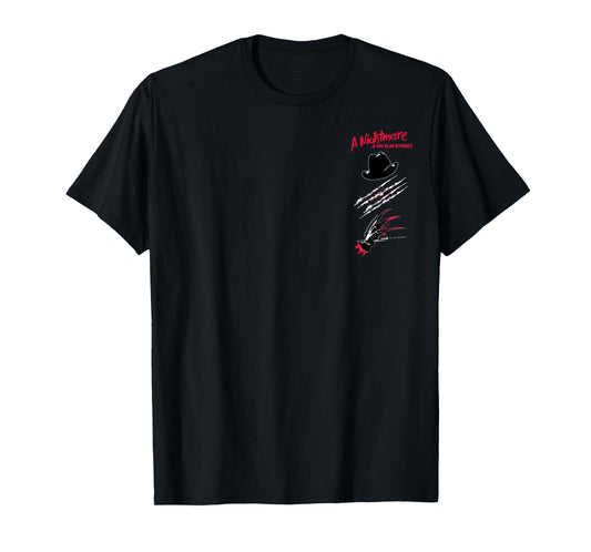 Nightmare on Elm Street Films - Freddy Krueger Hat and Glove T-Shirt