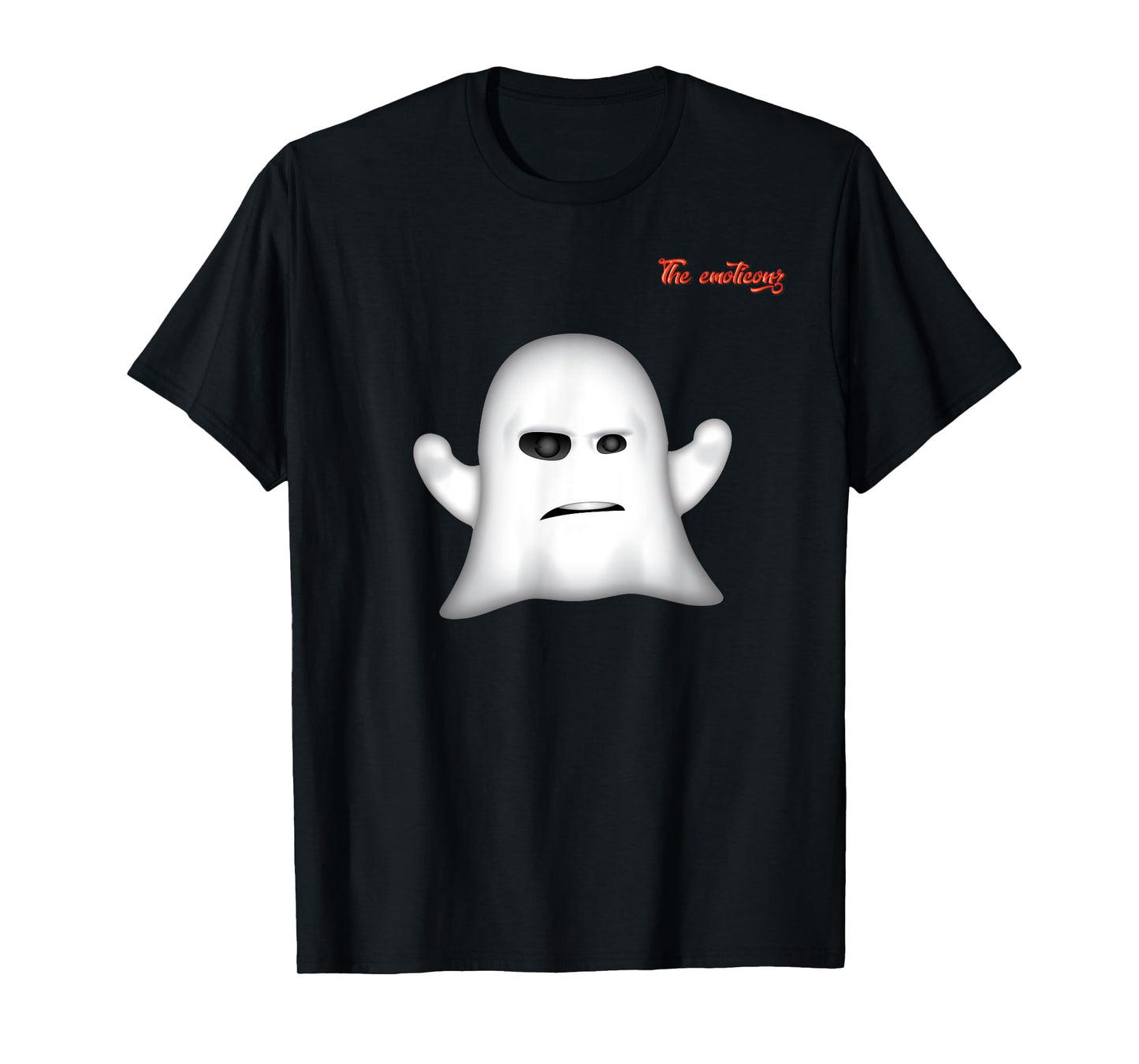 emoji frowning angry ghost face T-Shirt