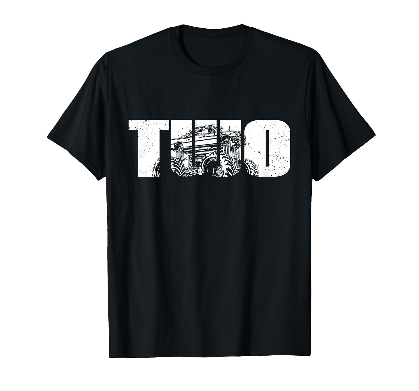2 Year Old Shirt 2nd Birthday Monster Truck Boys Girls Kid T-Shirt