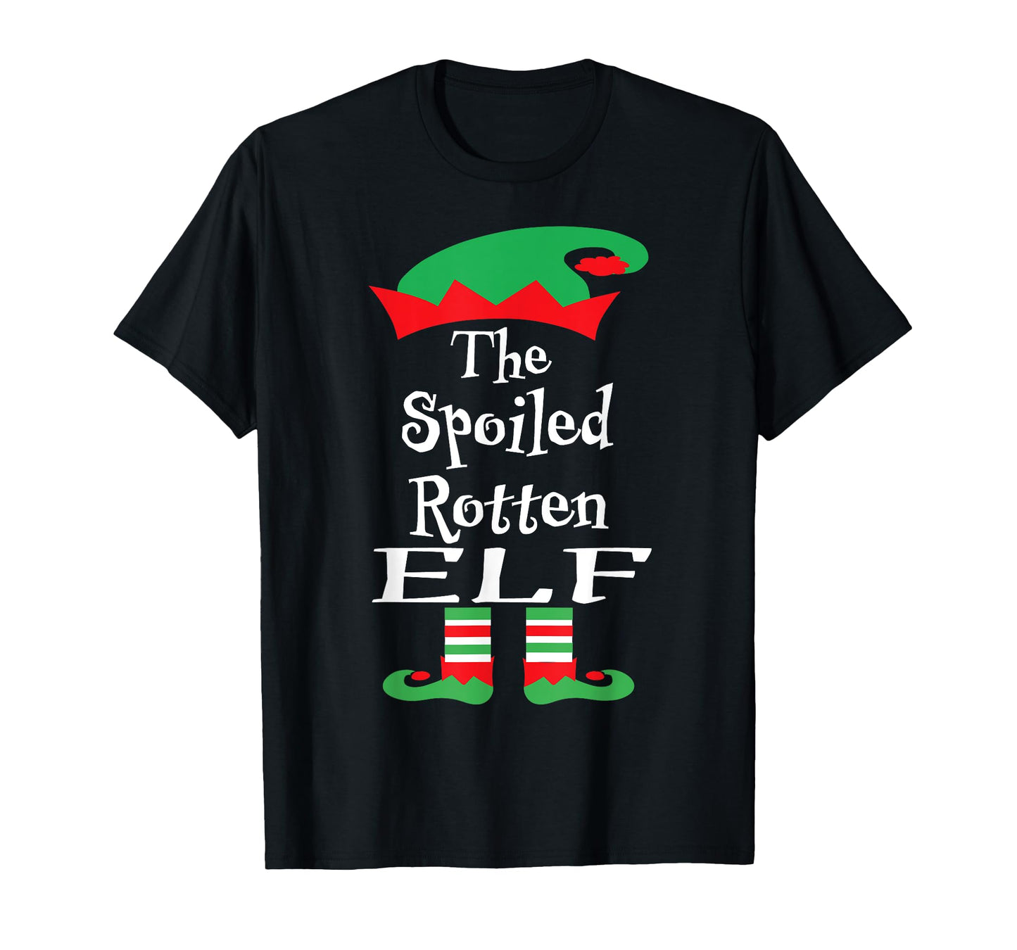 Funny The Spoiled Rotten Elf Shirt Christmas Matching Family T-Shirt