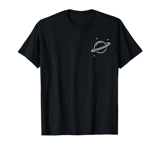 Planet Rings Stars Science Space Men Women Boys Girls Kids T-Shirt