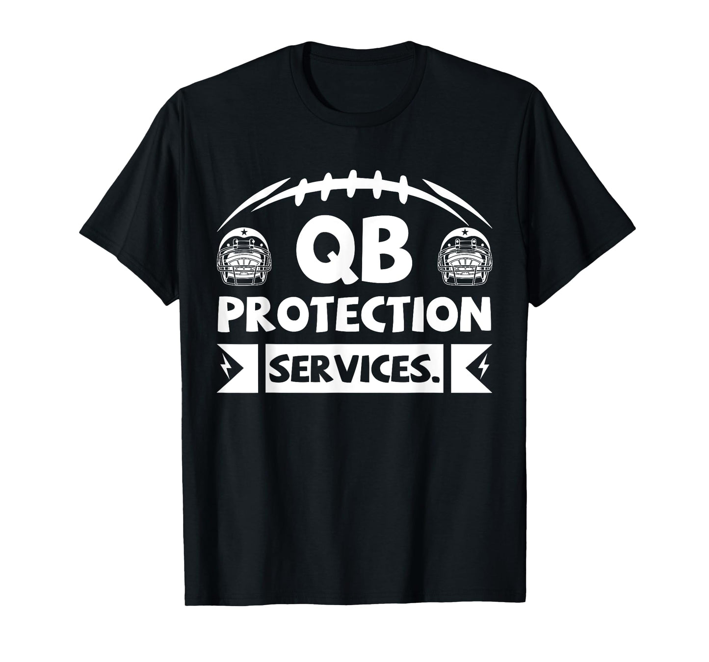 Qb Protection Services Offensive Lineman Football Players T-Shirt