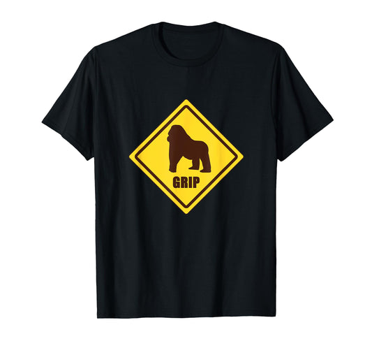 Funny Womens Gorilla Grip Warning T-Shirt