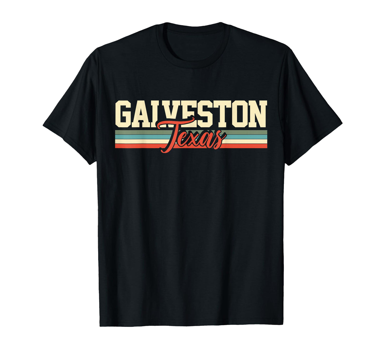 Galveston Texas Retro Vintage T-Shirt