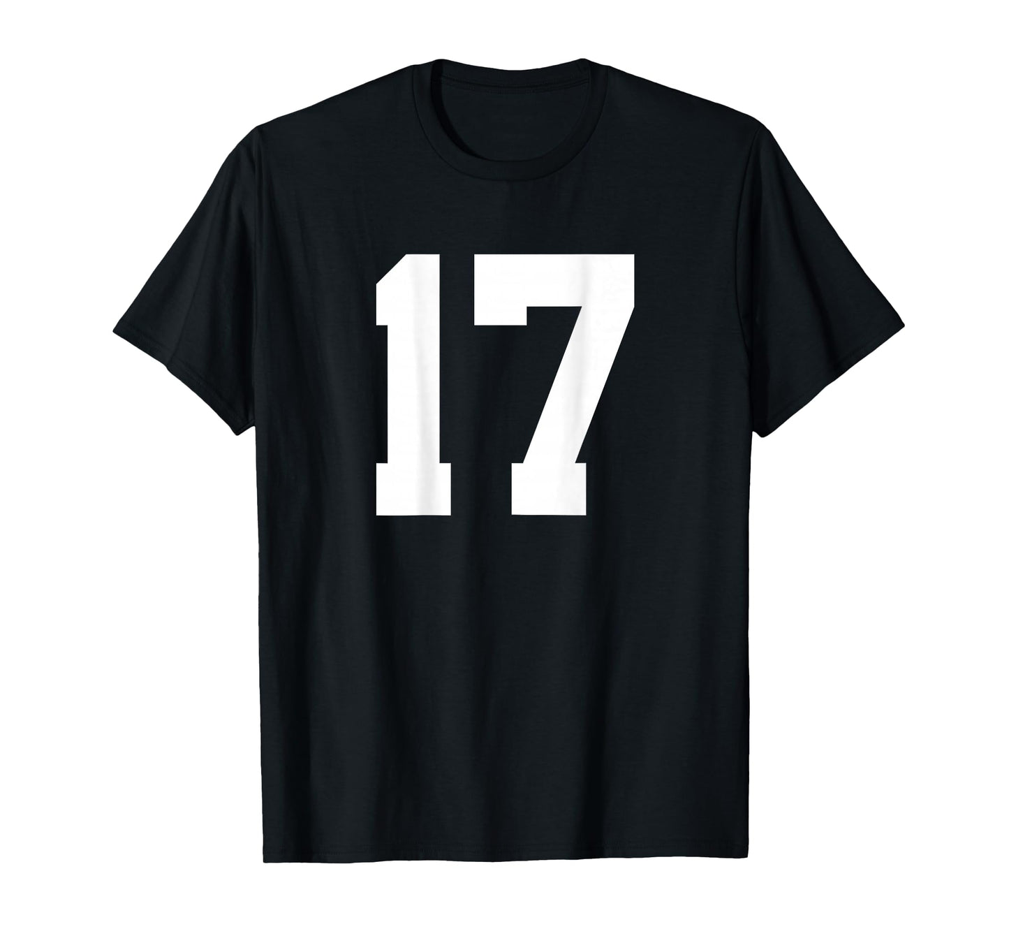Number 17 (On Back) Sports Team Jersey T-Shirt