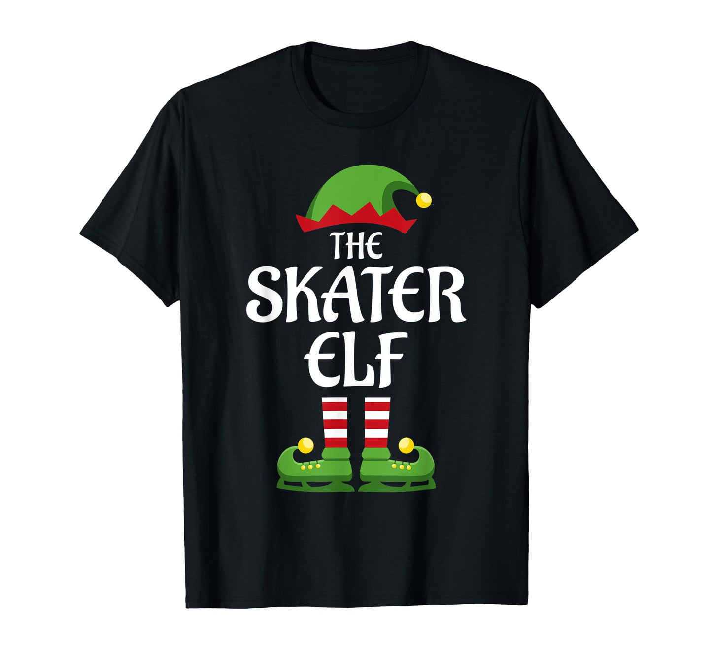 Skater Elf Family Matching Group Christmas T-Shirt