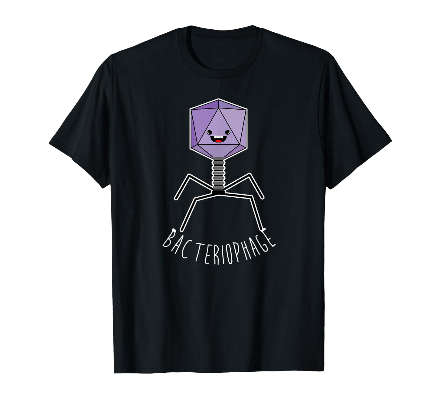 Cute Anime Bacteriophage Microorganism Microbiology T-Shirt