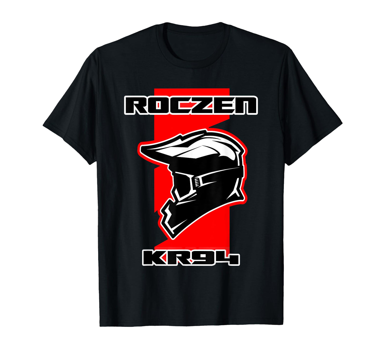 Dirt Bike Racing Red T-Shirt with Helmet and Goggles T-Shirt