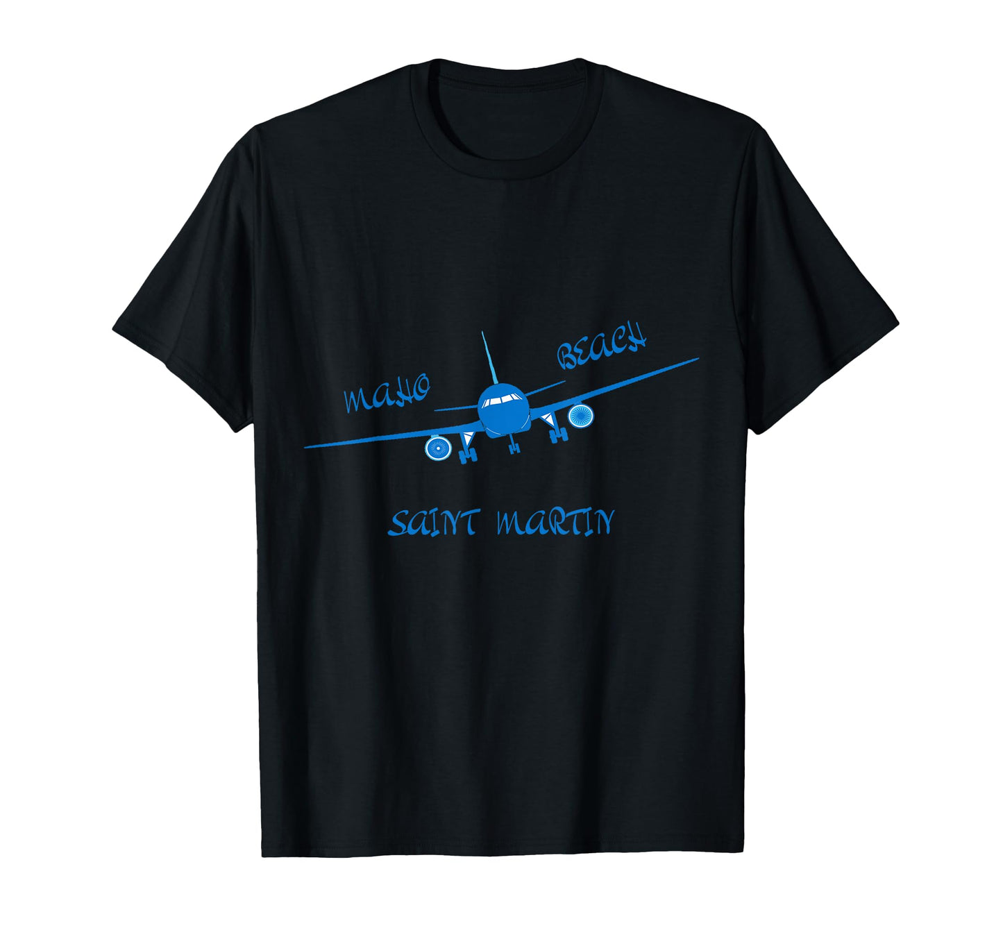Maho Beach Saint Martin Airplane T-Shirt T-Shirt