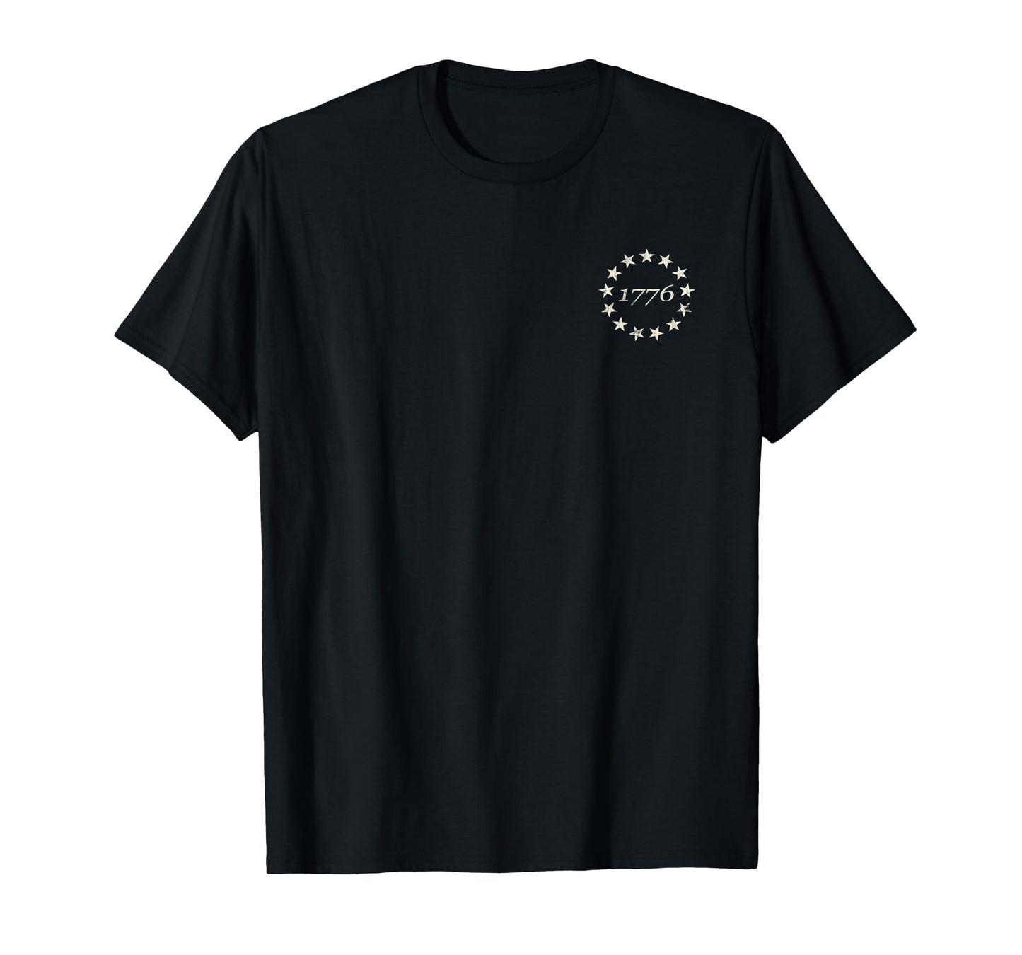 13 Star Flag Betsy Ross Distressed American Flag 1776 T-Shirt