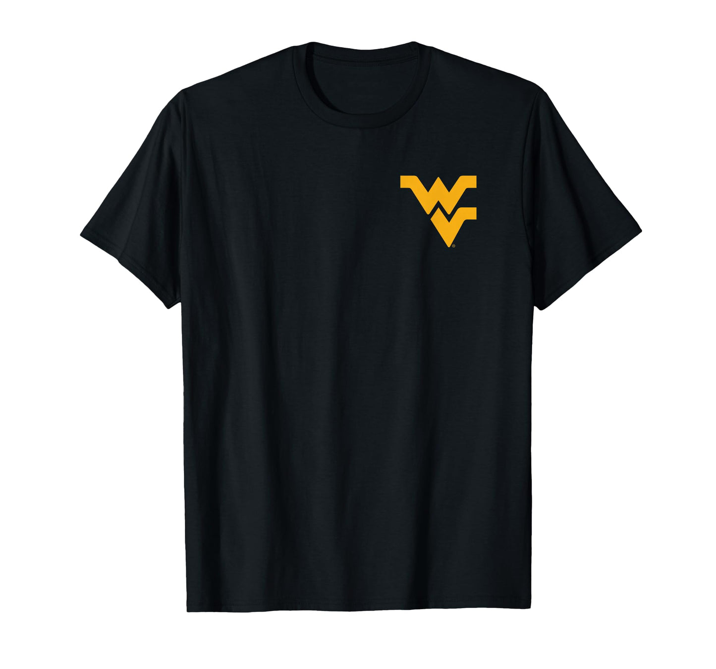 West Virginia Mountaineers Front/Back Mascot Navy T-Shirt