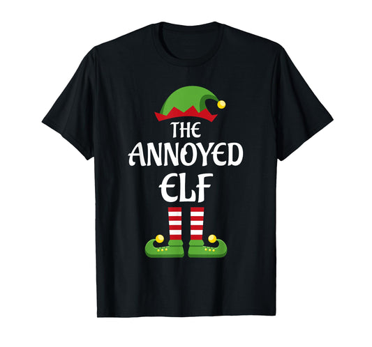 Annoyed Elf Family Matching Group Christmas T-Shirt