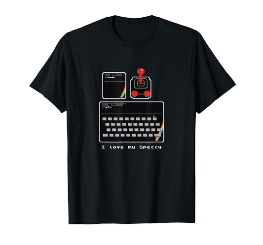 I LOVE MY ZX SPECTRUM Speccy Gaming T-Shirt by retro shirts T-Shirt