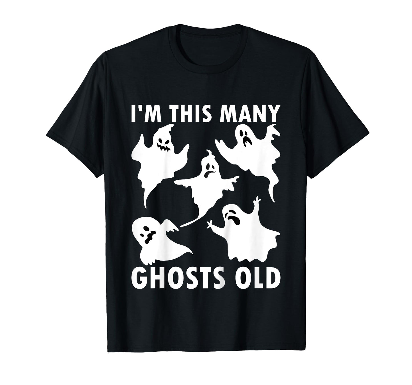 Kids 5 Year Old Boy Ghost Halloween 5th Birthday Kids T-Shirt