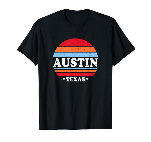 Retro Austin TX Shirt Men Women Kids Texas Souvenirs Gifts T-Shirt