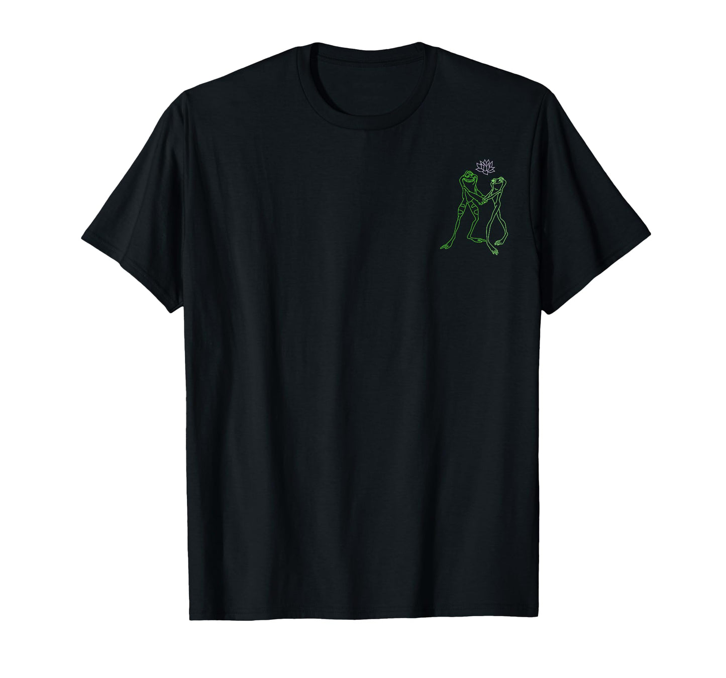 Disney Princess and The Frog Tiana & Naveen Frogs Left Chest T-Shirt