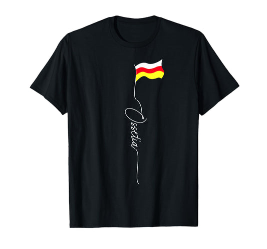 Ossetia Flag, Ossetia Island, Ossetian Patriotic Flag T-Shirt