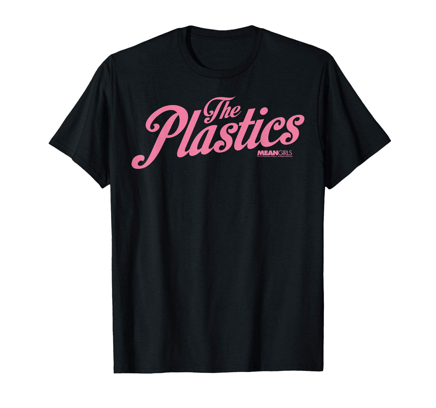 Mean Girls The Plastics Pink Script Graphic T-Shirt T-Shirt