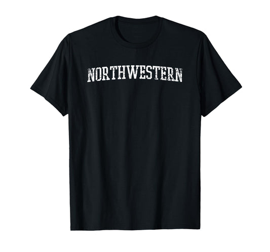 Northwestern- Throwback Design - Vintage Worn Classic T-Shirt
