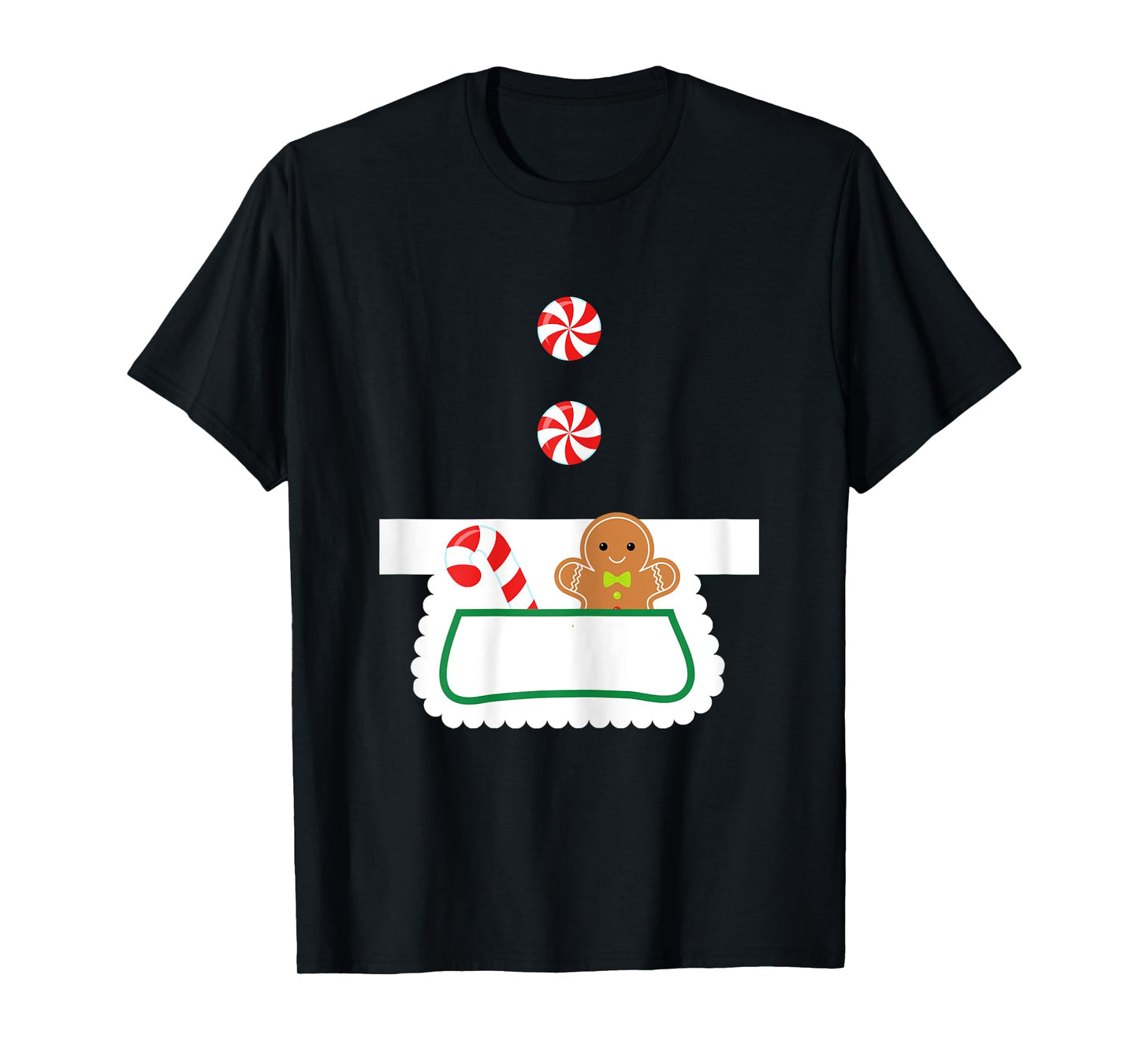 Mrs Claus Apron Costume Christmas T-Shirt