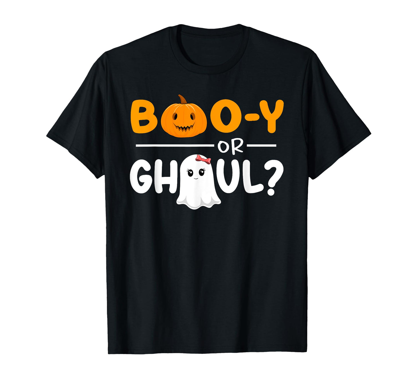 Boo-y Or Ghoul Gender Reveal Halloween Baby Shower Party T-Shirt