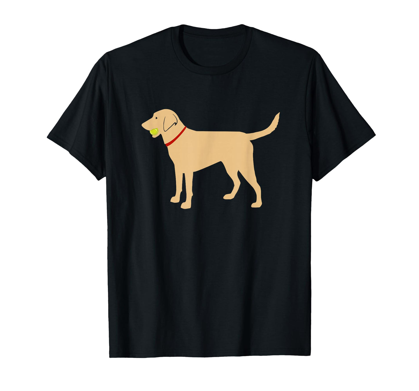 Labrador Retriever Fetch, Yellow Lab Play Ball T-Shirt T-Shirt