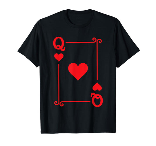Playing Cards Costume - Queen Hearts Card - Queen Card T-Shirt