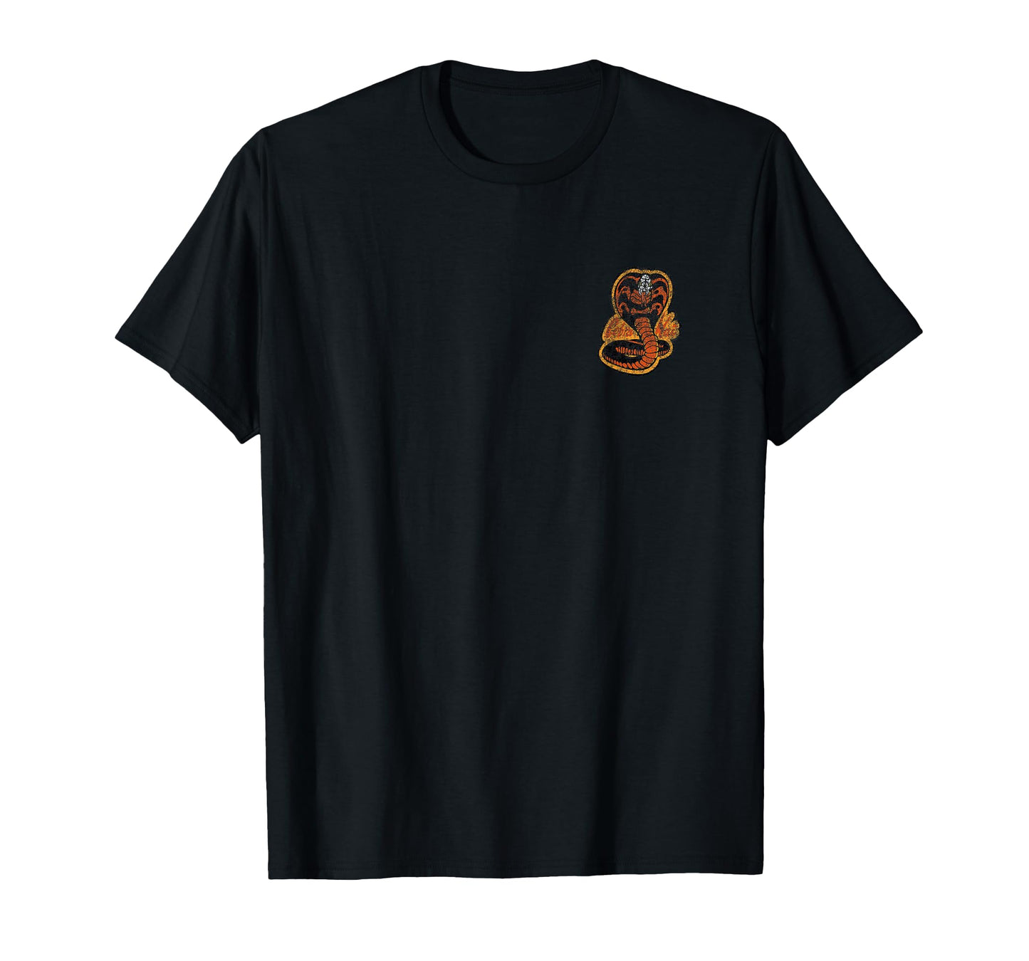 Cobra Kai Front and Back Distressed Logo TV Show T-Shirt