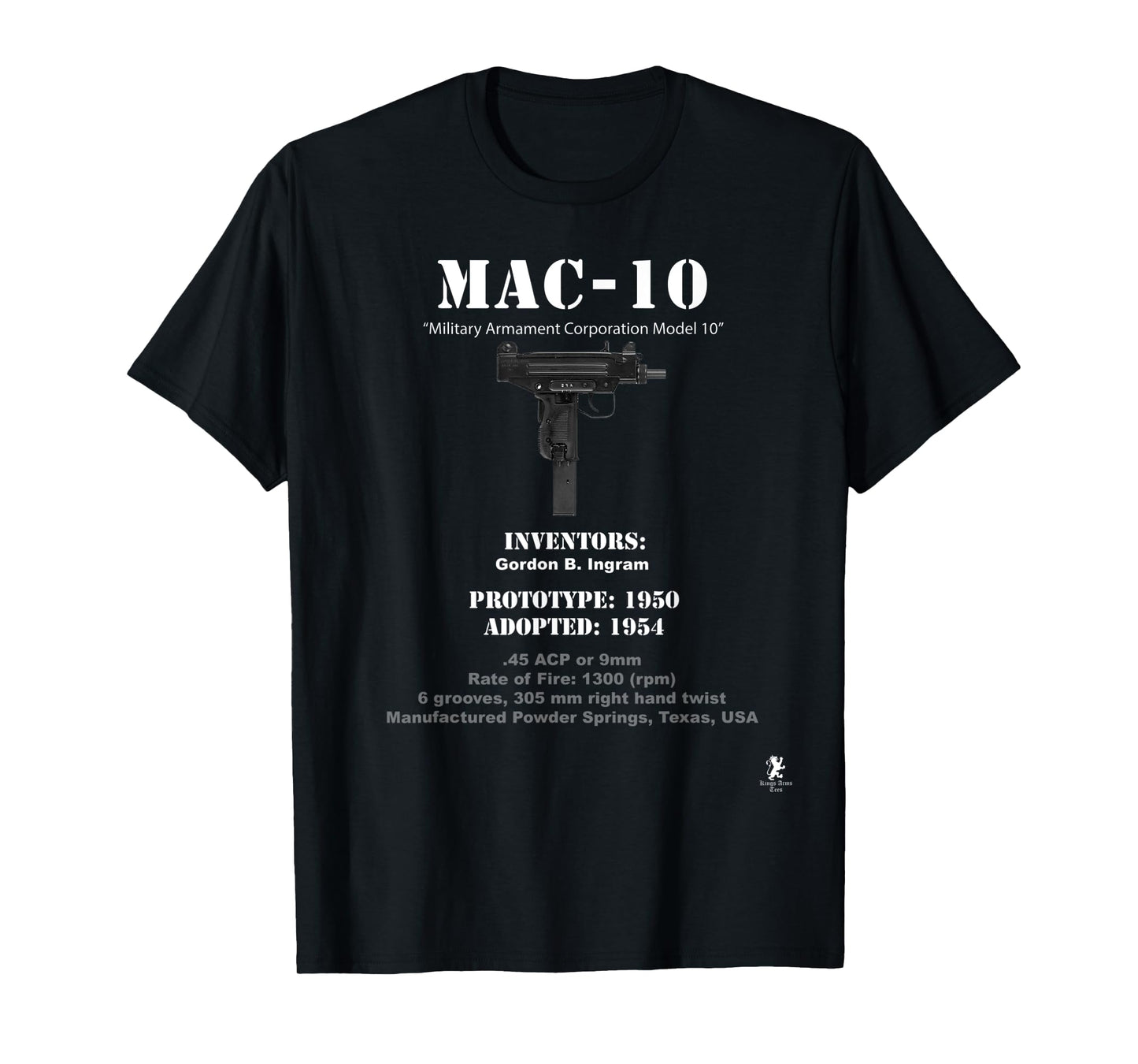 MAC-10 - Invention and History T-Shirt