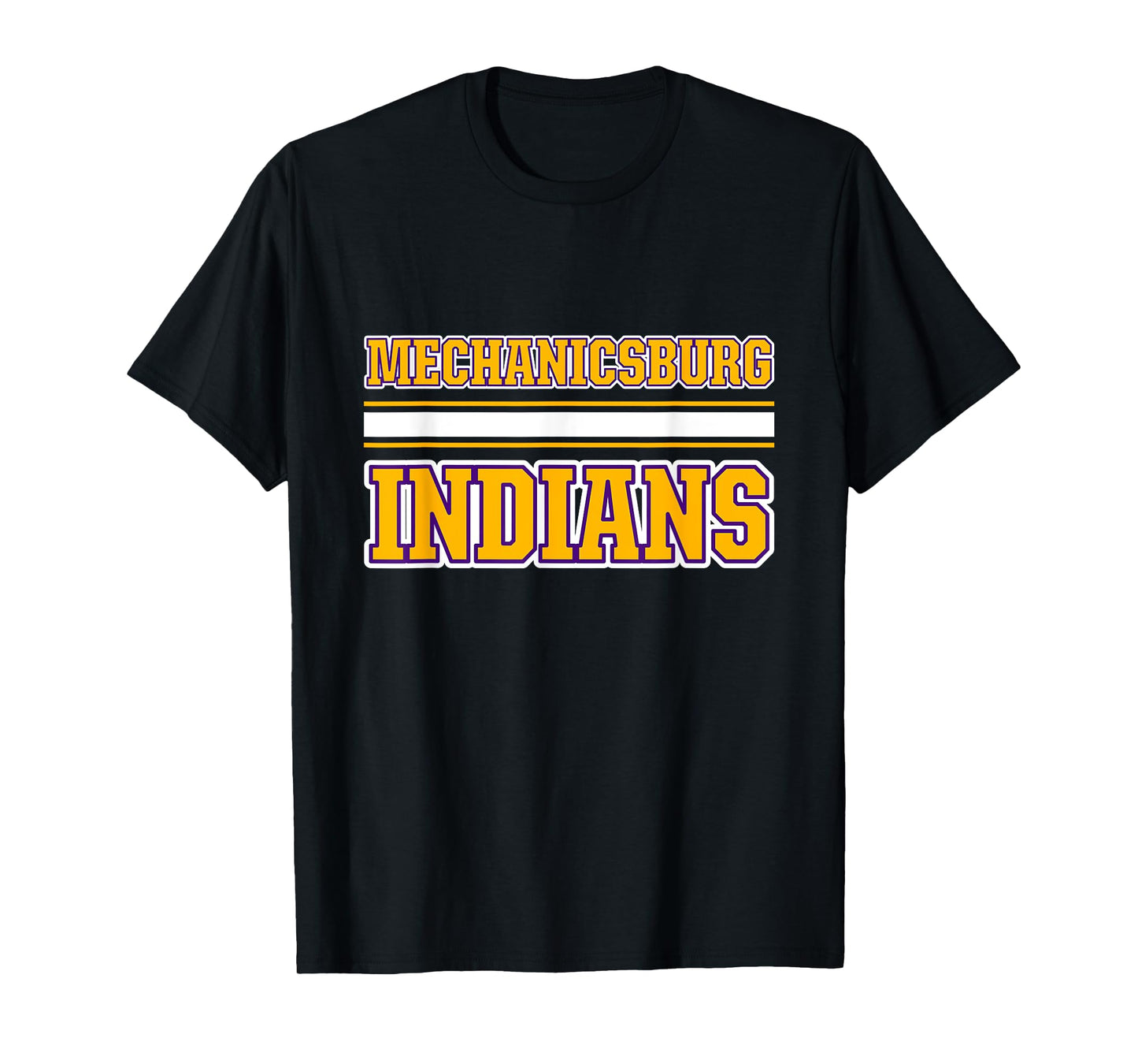 Mechanicsburg Indians Horizontal Stripes T-Shirt