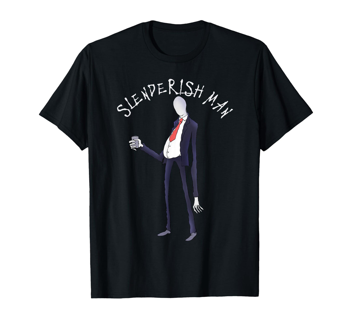 Easy Halloween costume funny slenderman men's T-Shirt