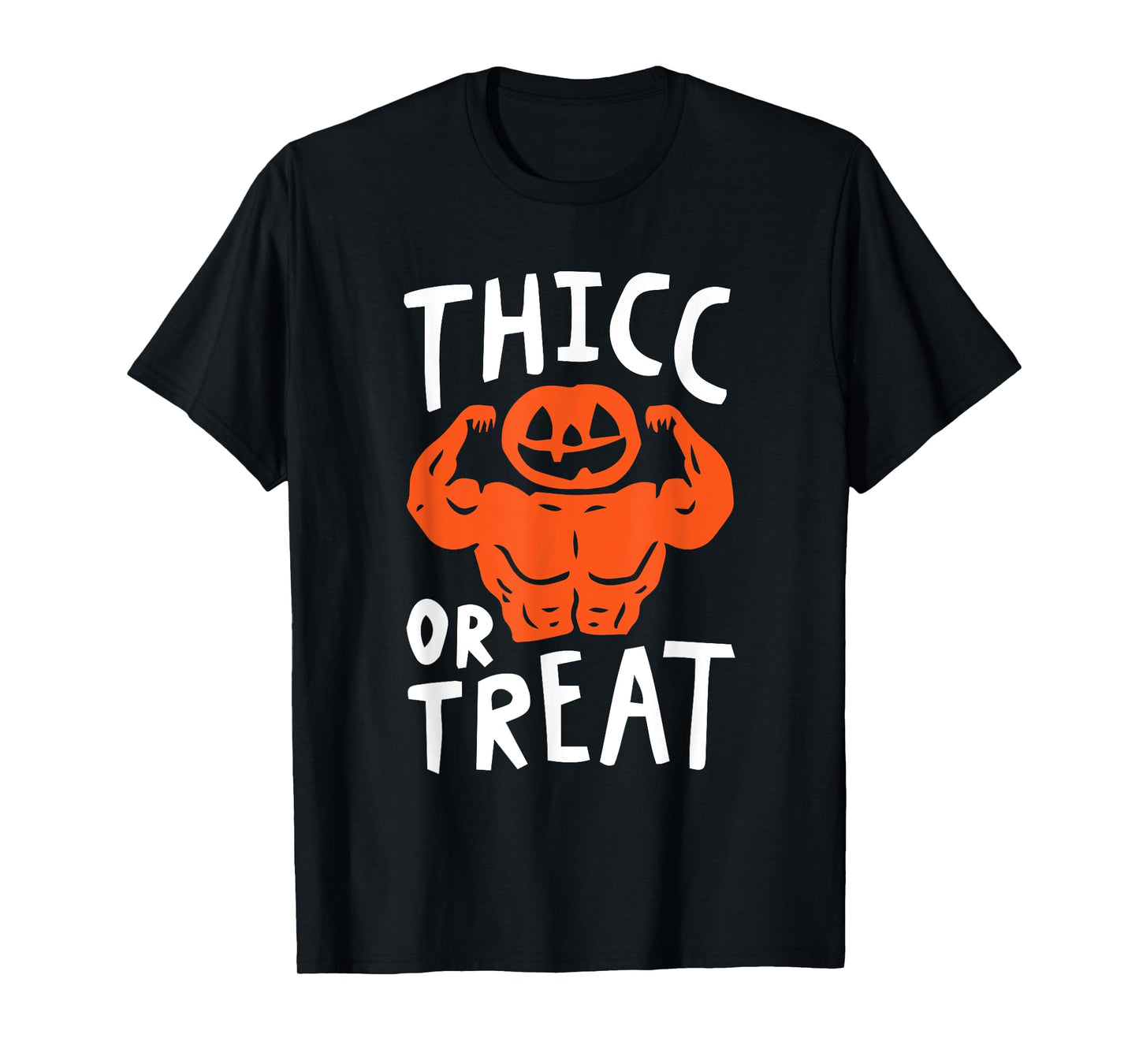 Trick Or Treat Pun Lazy Halloween Costume Workout Gym Lover T-Shirt