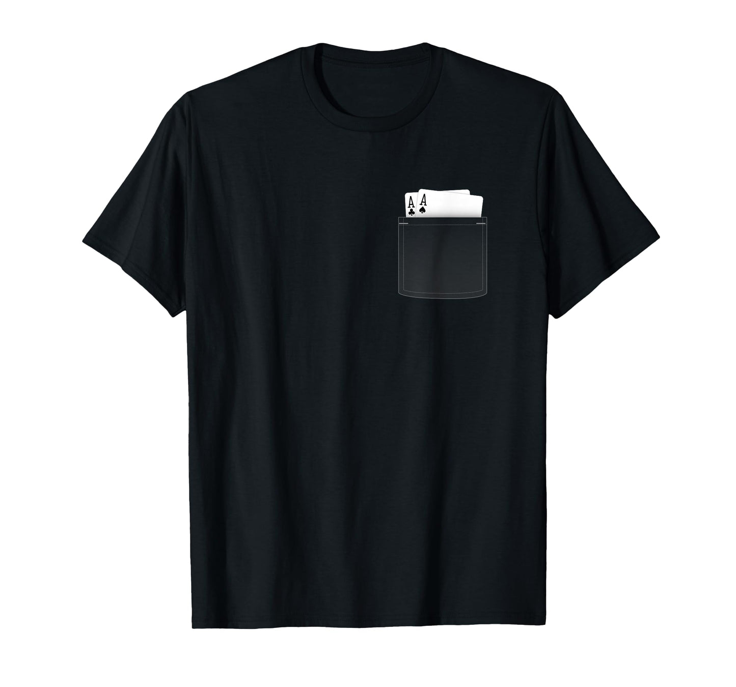 Pocket Aces Poker Shirt (Spades & Clubs) T-Shirt
