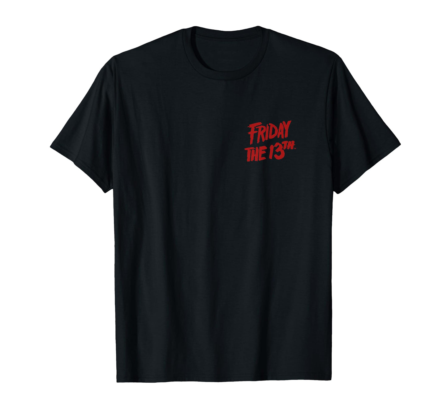 Friday The 13th Front and Back Jason Lives Camp Blood Horror T-Shirt