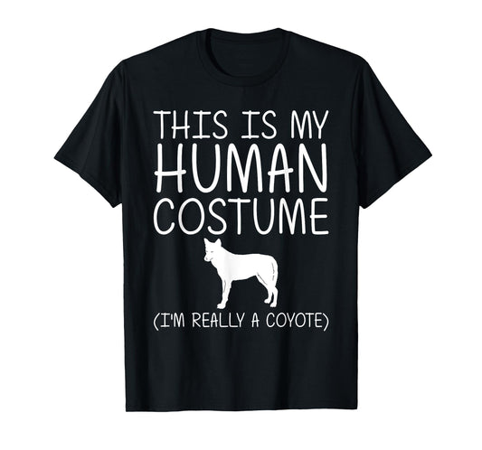 Coyote Easy Halloween Human Costume Wolf Pup Canine DIY Gift T-Shirt