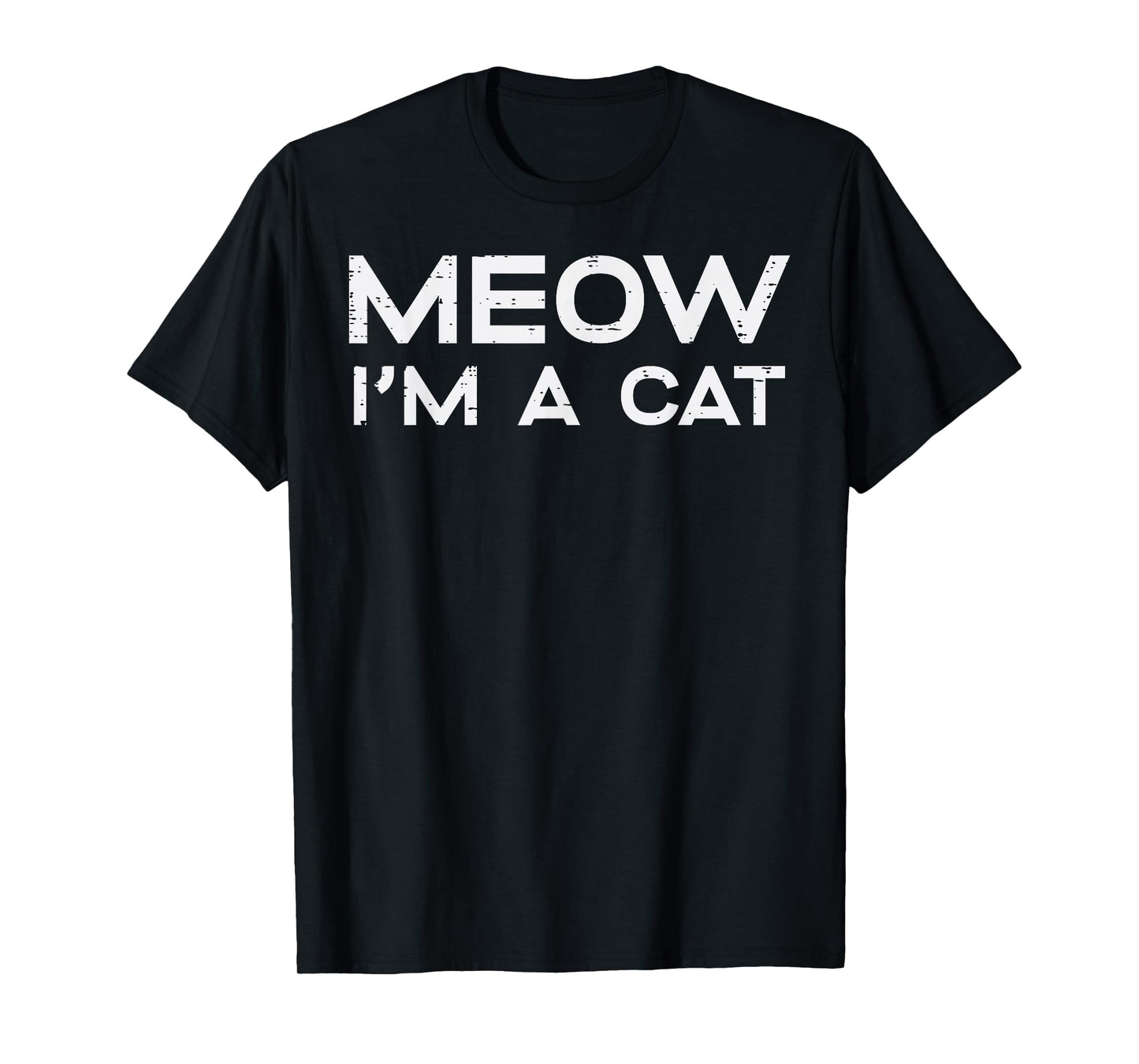 Halloween Meow Im Cat Funny Costume Women Girls Kids Men T-Shirt