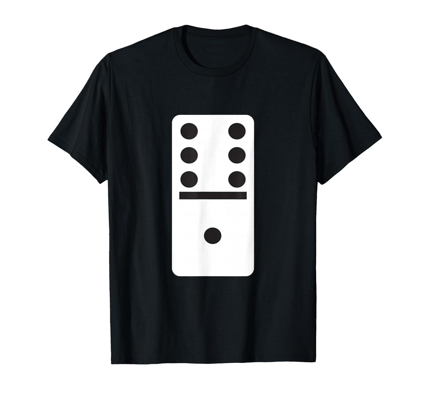Six One Dominoes T-Shirt -Halloween Costume Domino Game T-Shirt
