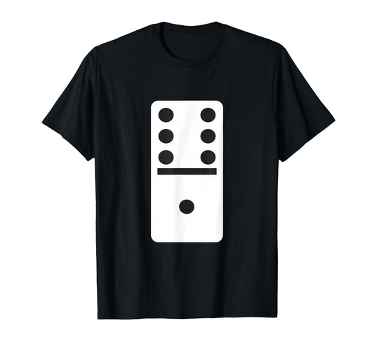 Six One Dominoes T-Shirt -Halloween Costume Domino Game T-Shirt