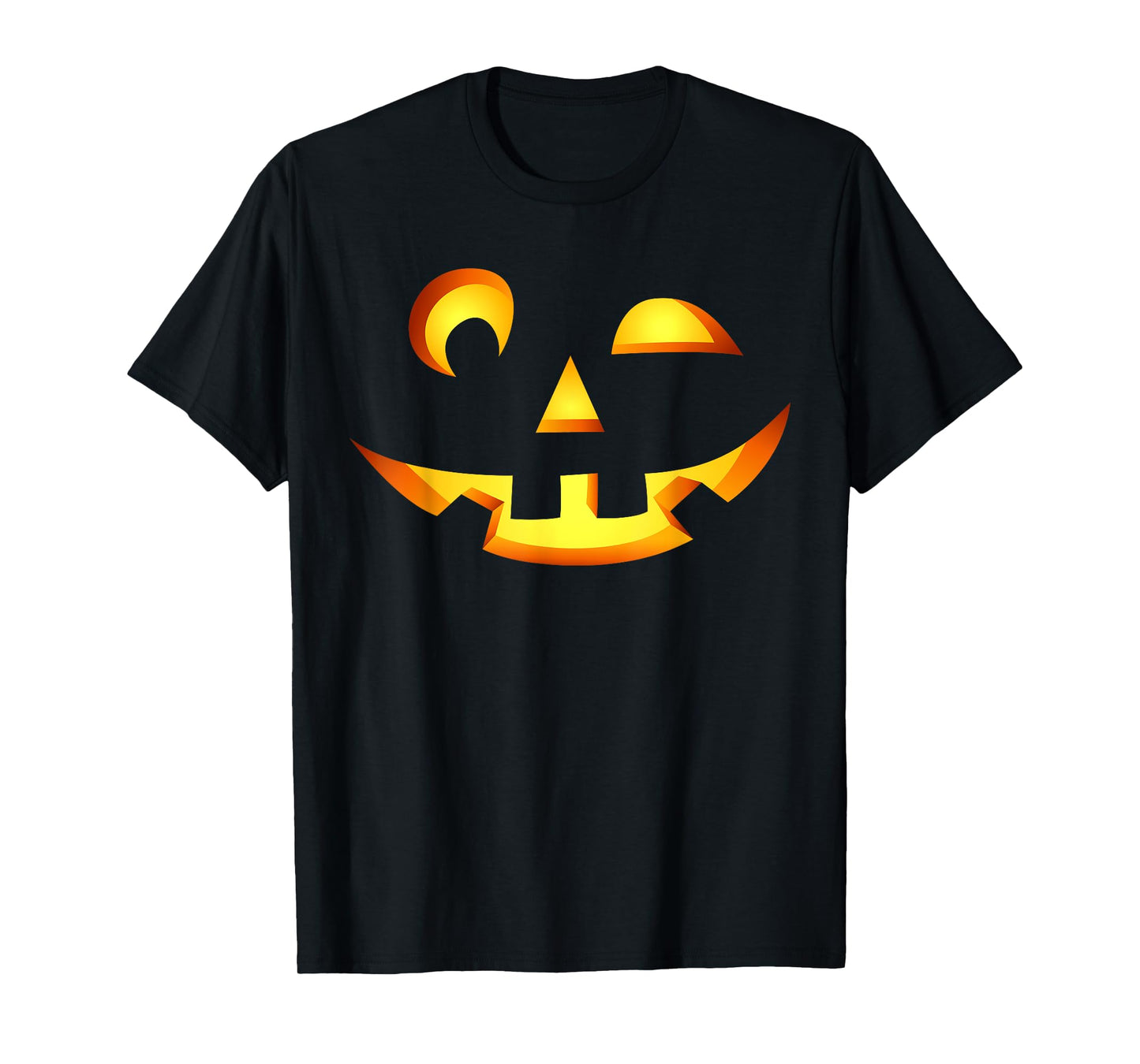 Pumpkin Jack O Lantern Face 14 Scary Pumpkin Funny Halloween T-Shirt