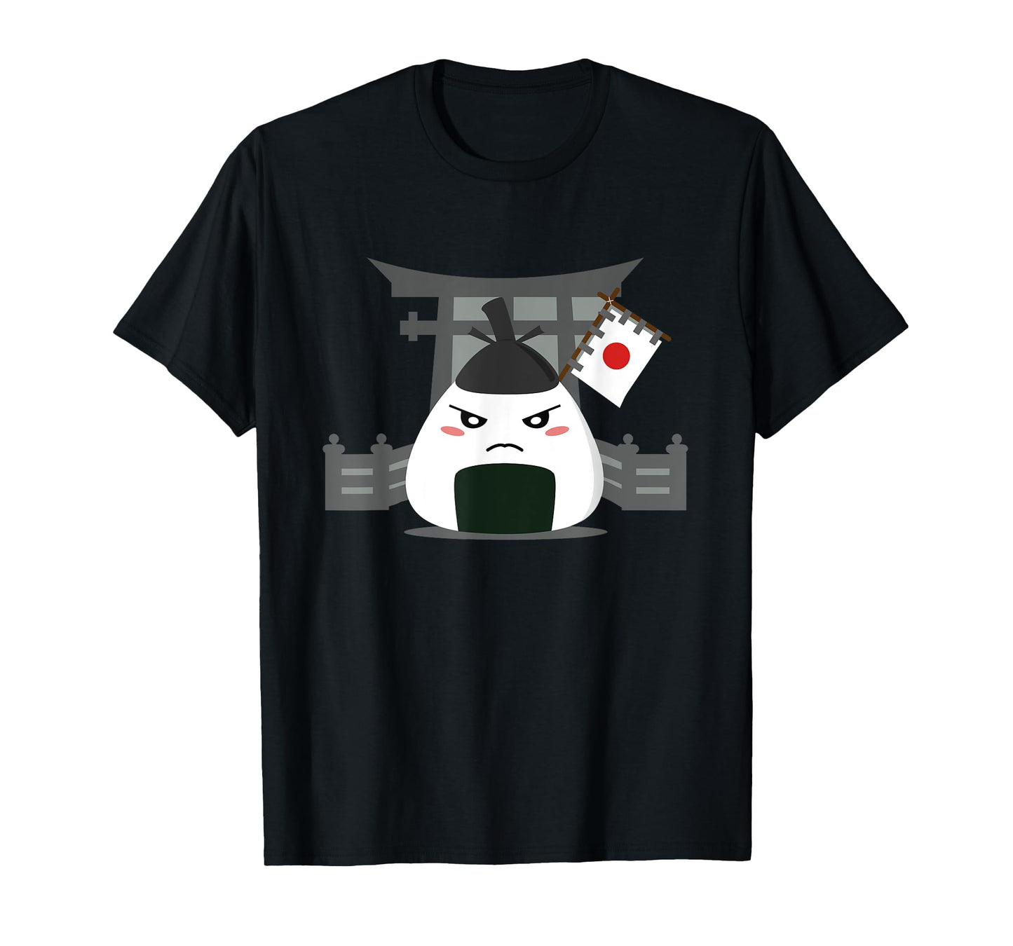 Angry Onigiri - Kawaii Japanese Food T-Shirt