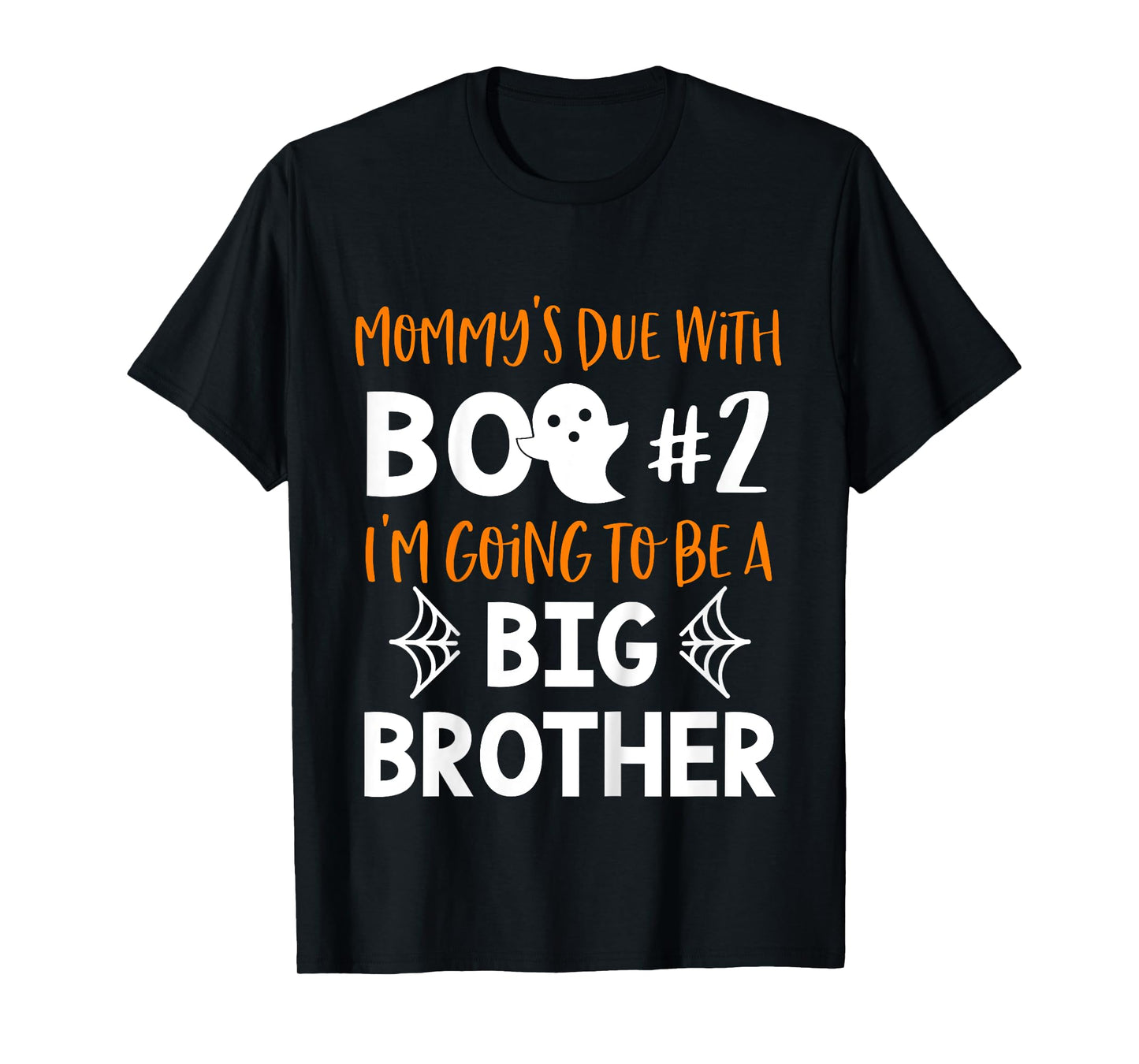 Kids Big Brother Halloween Pregnancy Announcement Boo #2 T-Shirt