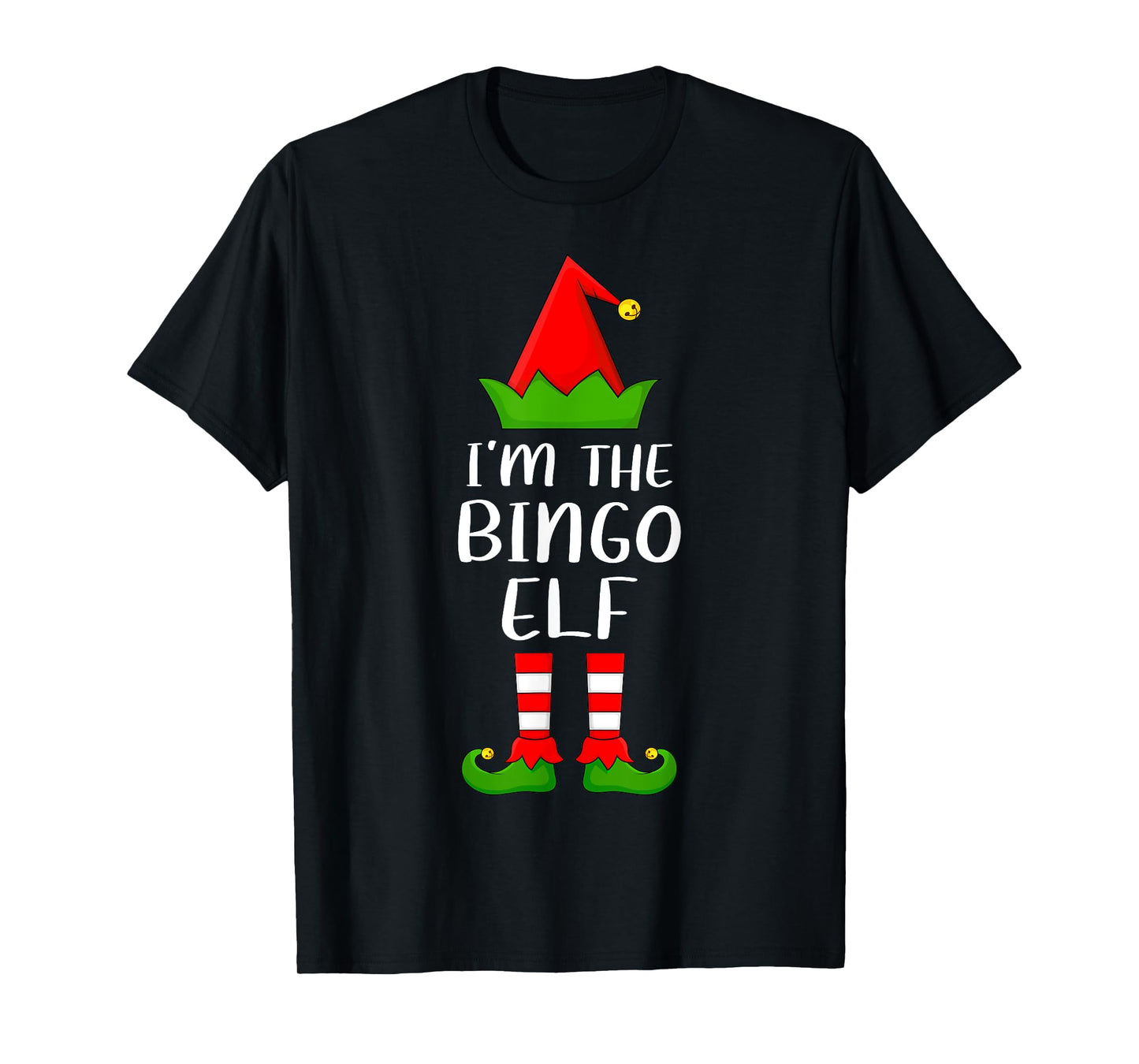 Matching Family Group I'm The Bingo Elf Christmas T-Shirt