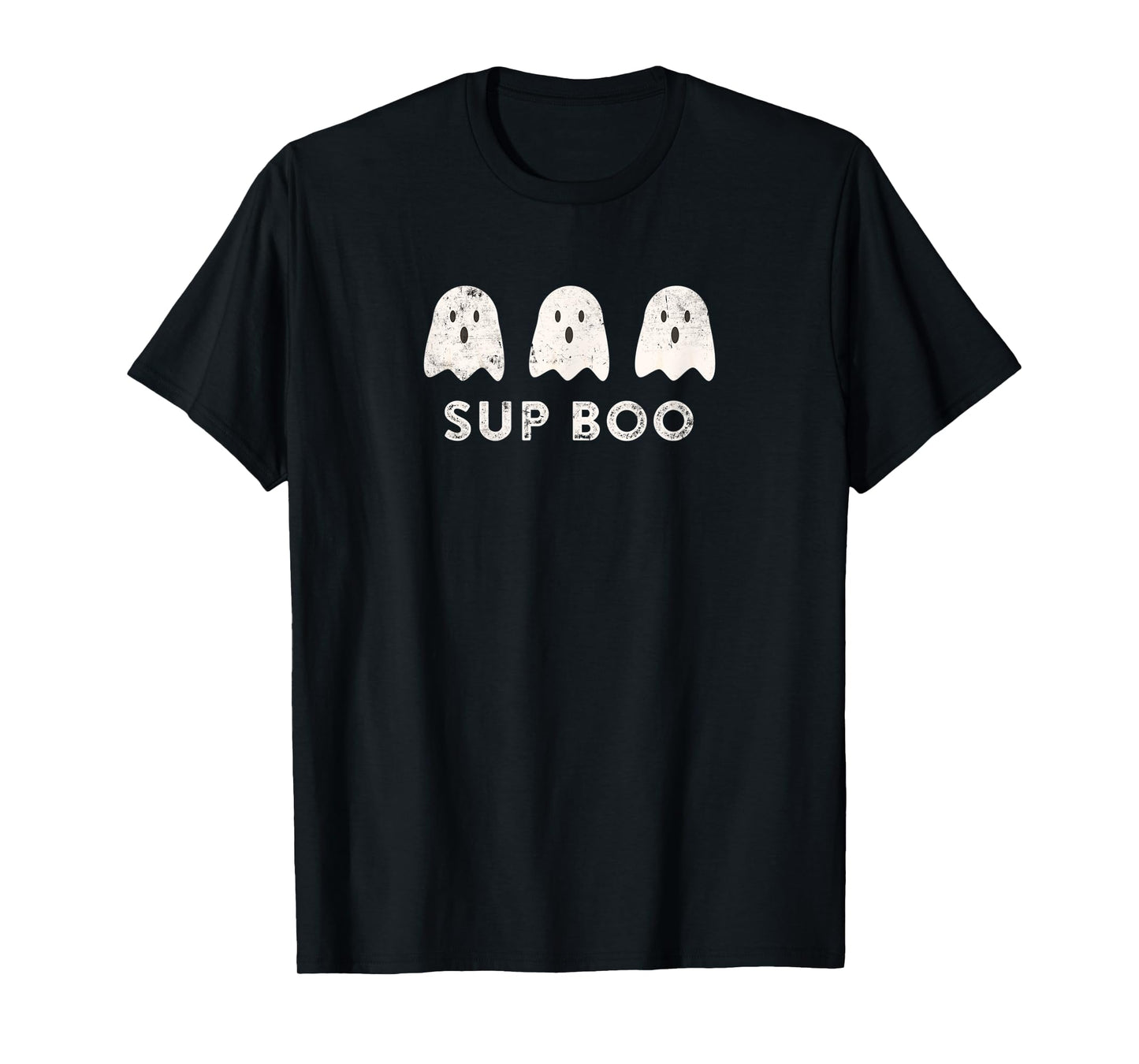 Sup Boo Funny Slang What's Up Wassup Ghost Halloween T-Shirt