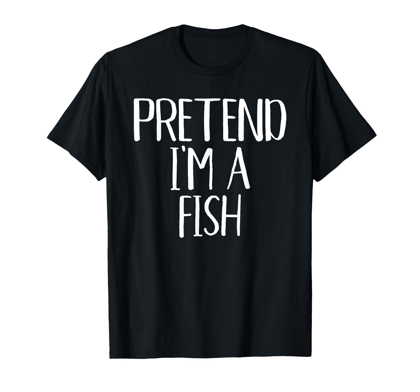 Pretend I'm A Fish Costume Family Funny Halloween Party T-Shirt