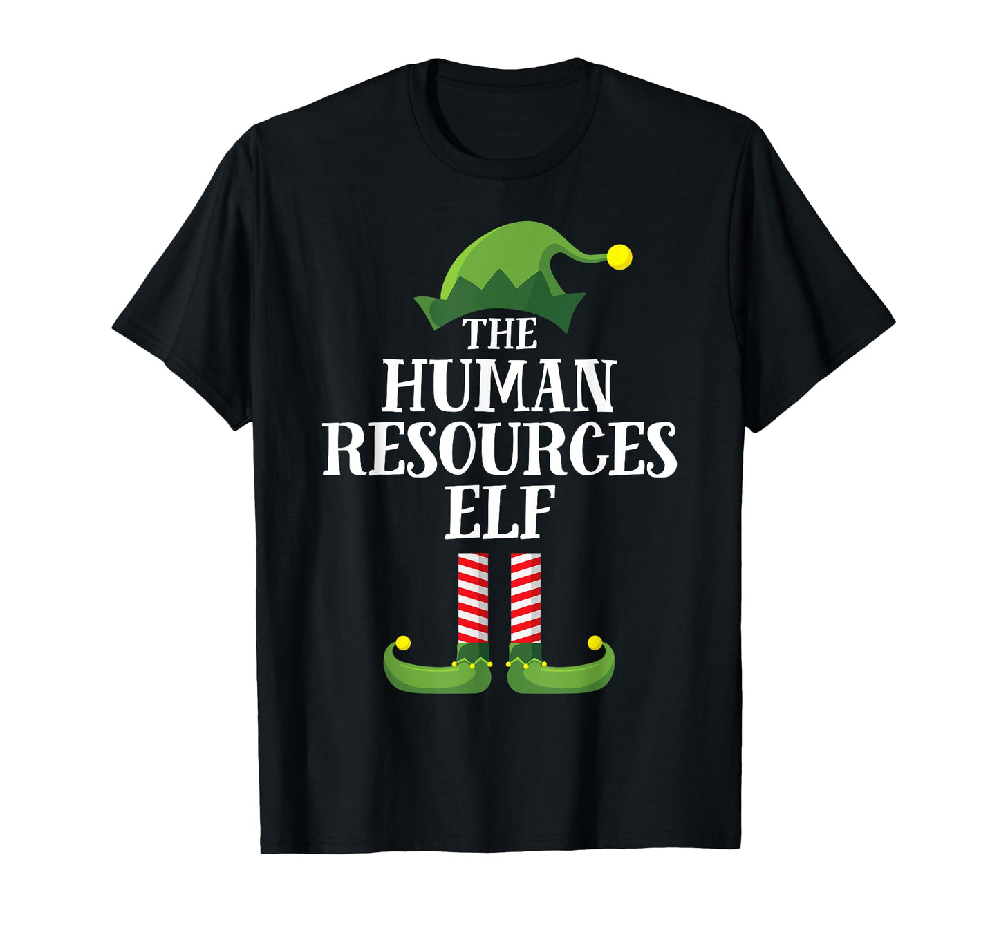 Human Resources Elf Matching Family Group Christmas HR Elf T-Shirt