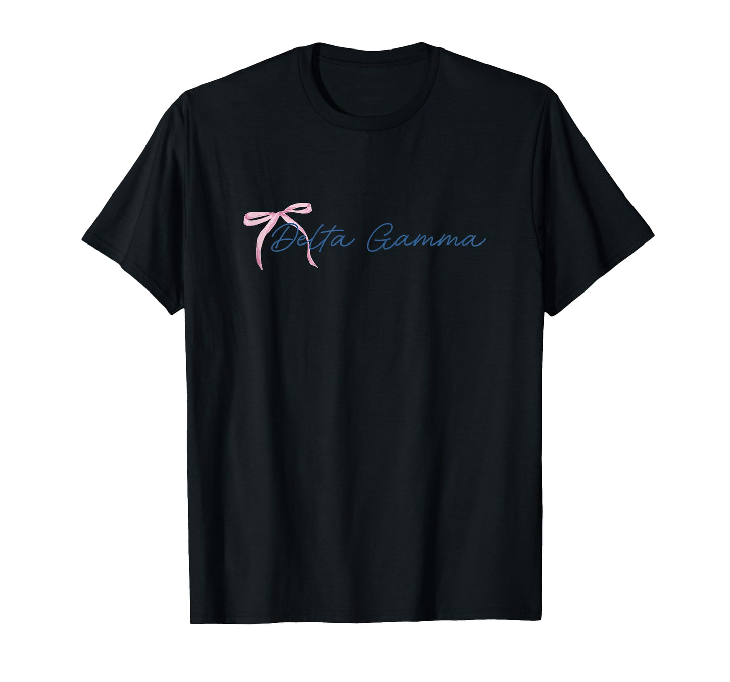 Delta Gamma Officially Licensed Pink Bow T-Shirt