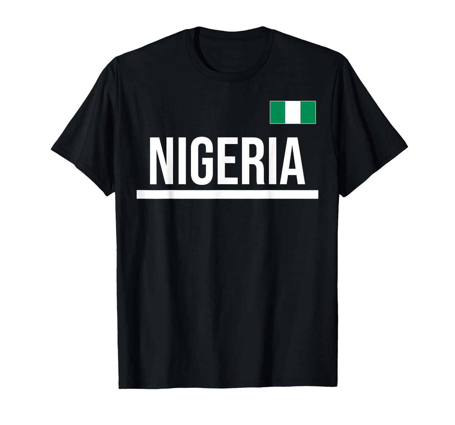 Nigeria Flag Sports Jersey T-Shirt