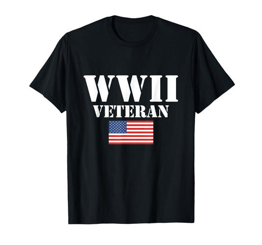 American Patriot WWII Veteran Military World War 2 Veteran T-Shirt