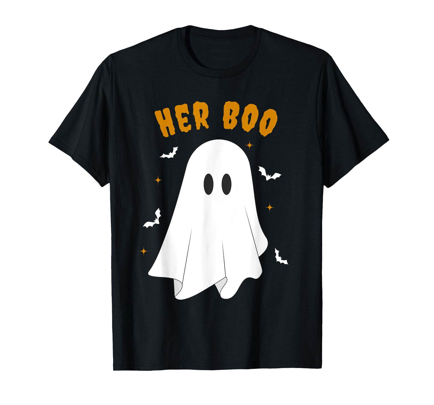 Her Boo & His Boo Funny Matching Halloween Pajama Couples T-Shirt