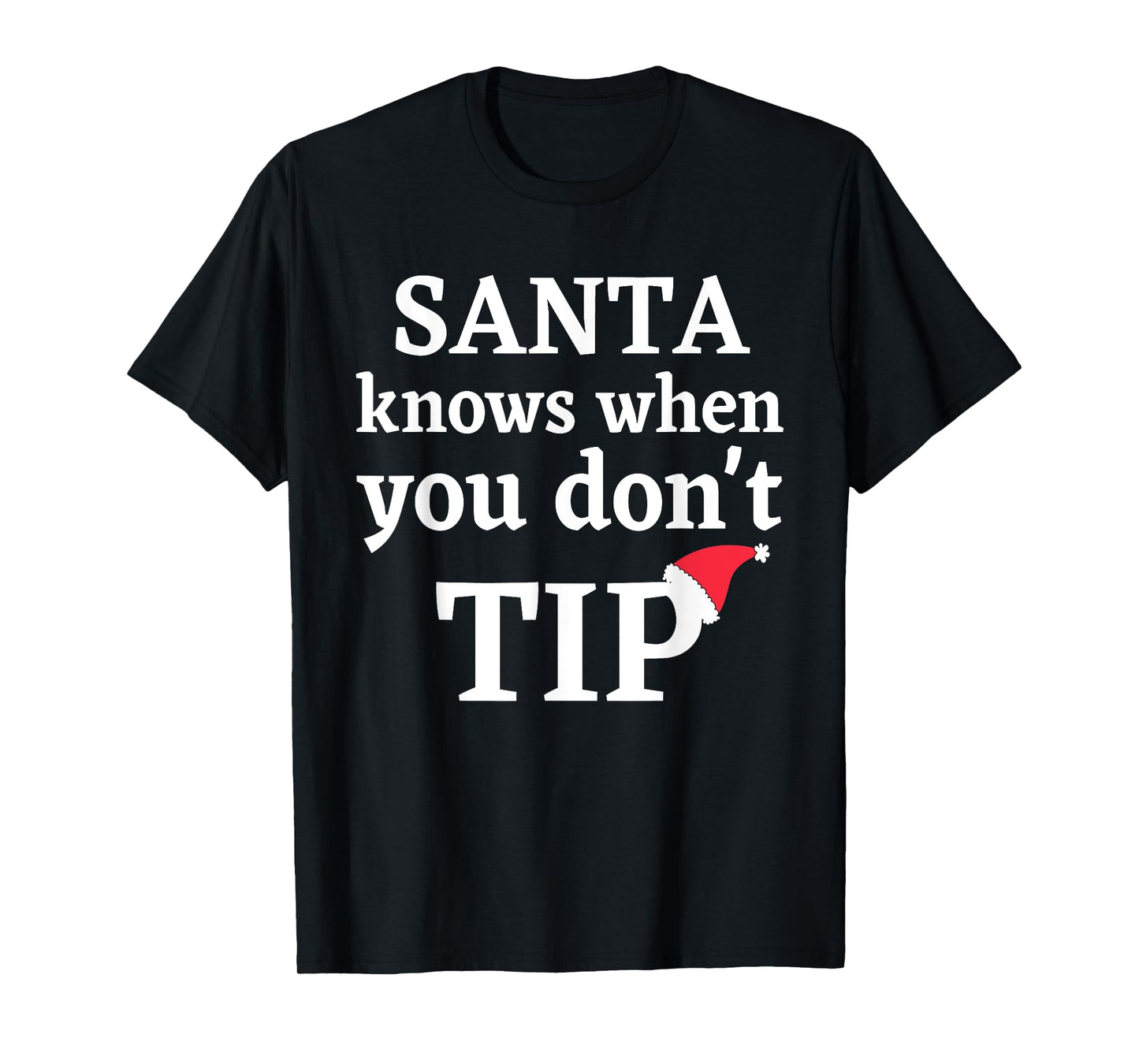 Funny Bartender Waitress Christmas Holiday Santa Gift 2024 T-Shirt